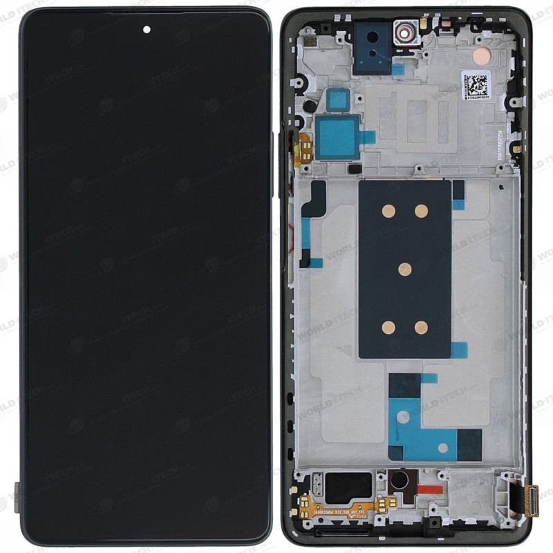 Ecran + chassis noir OFFICIEL Xiaomi 11T Pro / 11T 5600030K3S00 / 56000E0K3S00