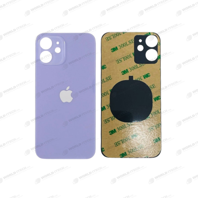 Vitre face arrière avec adhésif iPhone 12 Mini qualité origine