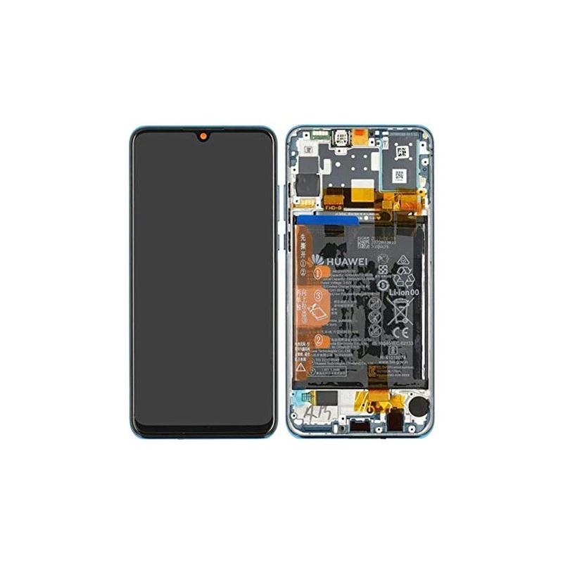 Ecran + chassis bleu OFFICIEL Huawei P30 Lite New Edition 2020 02352PJP