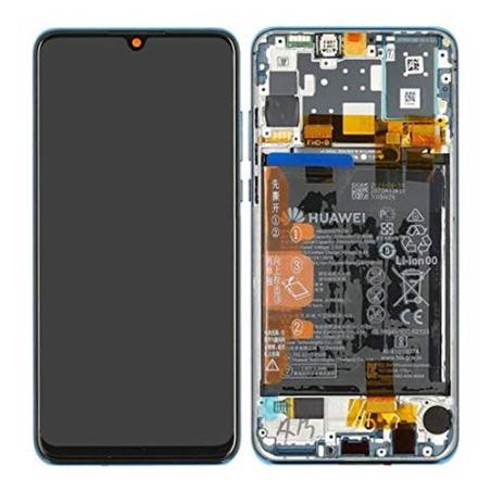 Ecran + chassis bleu OFFICIEL Huawei P30 Lite New Edition 2020 02352PJP