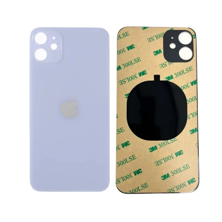 Vitre face arrière violet avec adhésif iPhone 11 qualité origine