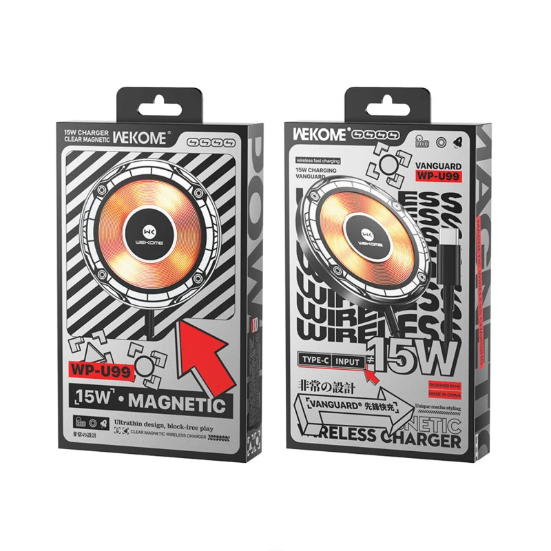 Chargeur Qi induction sans fil 15W Wekome