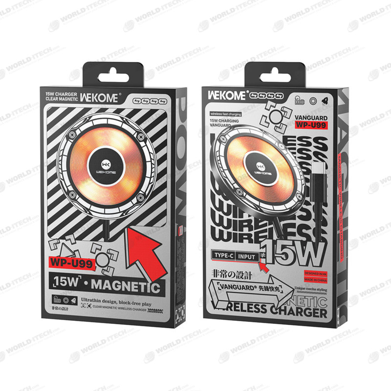 Chargeur Qi induction sans fil 15W Wekome