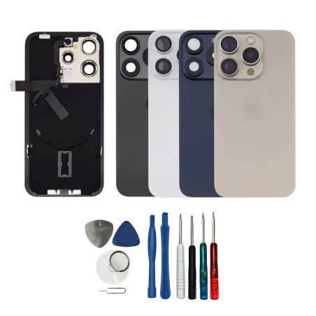 Vitre arrière complète prémontée iPhone 15 Pro Max