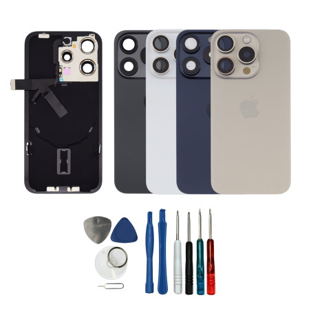 Vitre arrière complète prémontée OFFICIELLE Apple iPhone 15 Pro Max