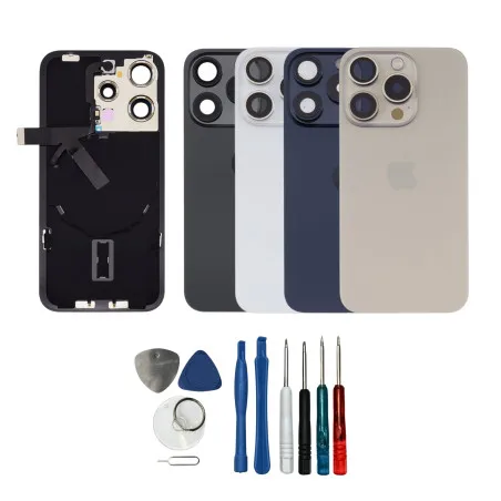 Vitre arrière complète prémontée OFFICIELLE Apple iPhone 15 Pro Max