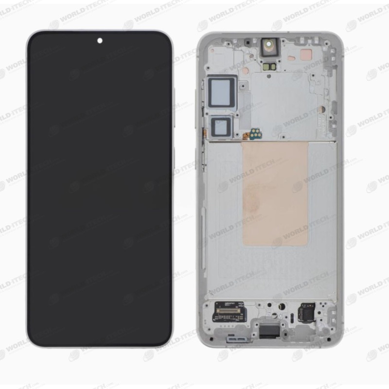 Ecran + chassis beige crème Samsung S24+ OFFICIEL SM-S926