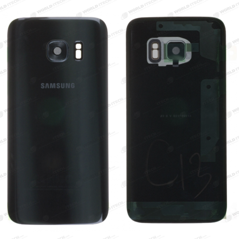 Vitre arrière Samsung S7 Noir OFFICIELLE SM-G930
