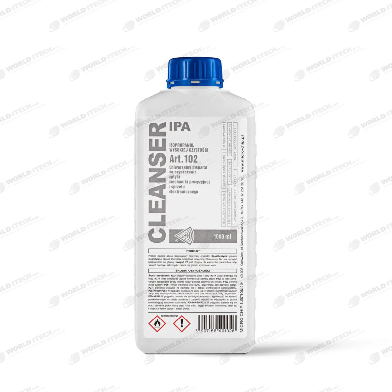 Bidon 1L iSopropanol désoxydation nettoyage electronique