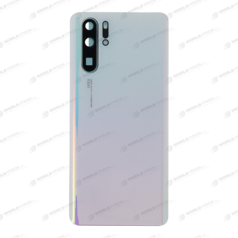 Vitre arrière Blanc Crystal COMPATIBLE Huawei P30 Pro - Kit Outils OFFERT