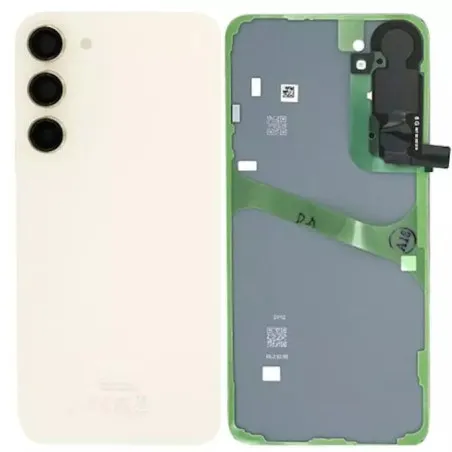 Vitre arrière Samsung S23 Crème OFFICIELLE S911B