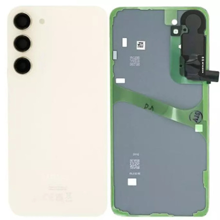 Vitre arrière Samsung S23 Crème OFFICIELLE S911B