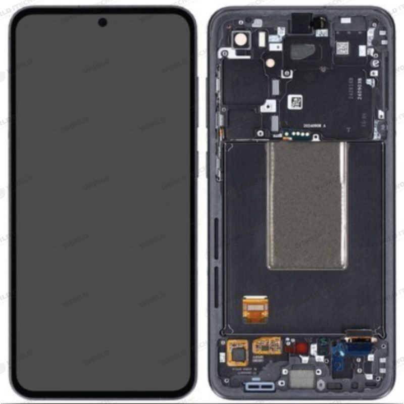 Ecran + Chassis Noir Graphite Samsung S24 FE OFFICIEL S721B GH82-35848A