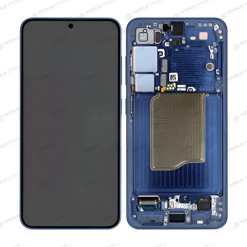 Ecran + Chassis Bleu Nuit Samsung S25 OFFICIEL S931B  GH82-36329D
