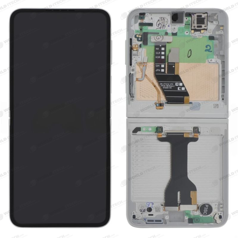 Ecran + chassis Blanc OFFICIEL Samsung Z Flip 7 FE (F761) GH82-37734B