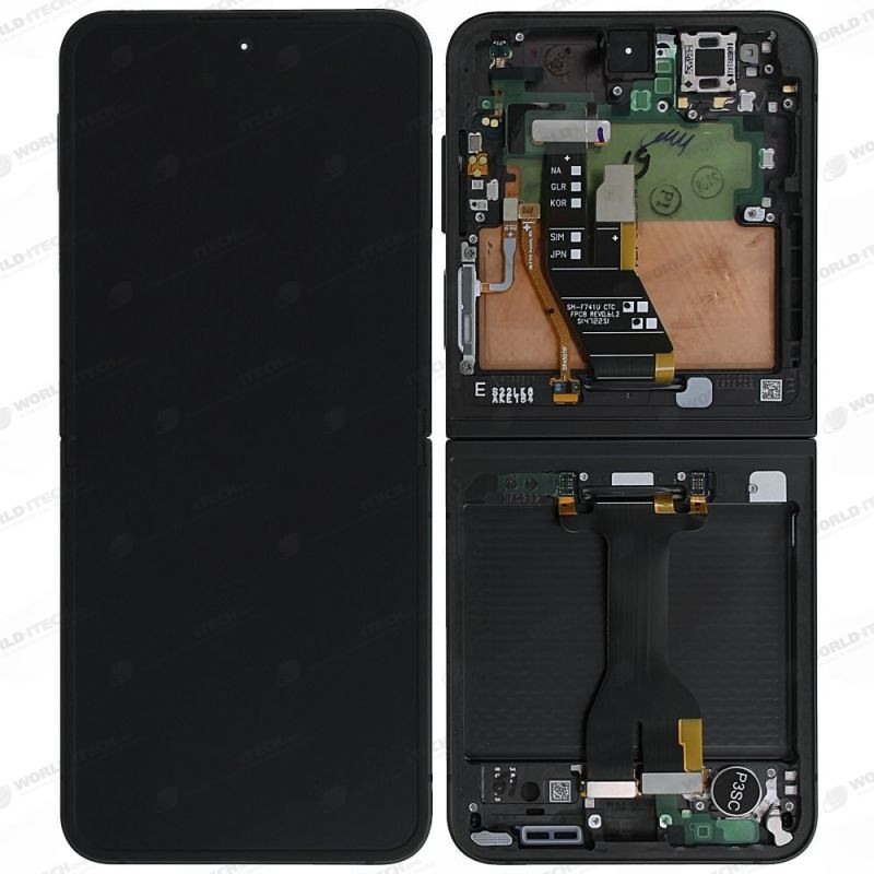 Ecran + chassis Noir OFFICIEL Samsung Z Flip 7 (F766) GH82-37581C