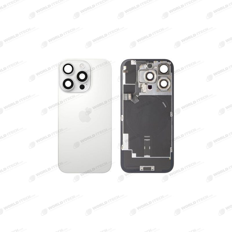 Vitre arrière complète prémontée iPhone 16 Pro Max - Outils Offerts