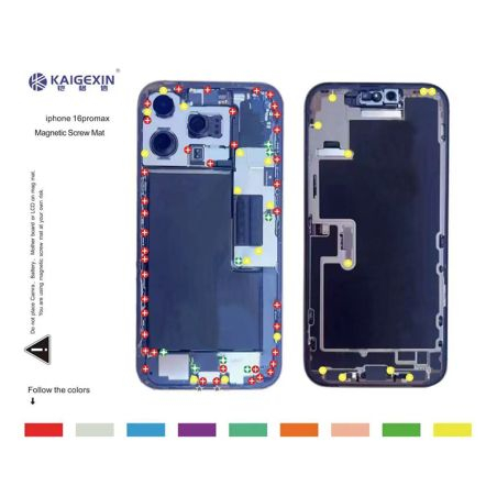 Patron magnétique aimanté guide range vis iPhone 16 Pro Max