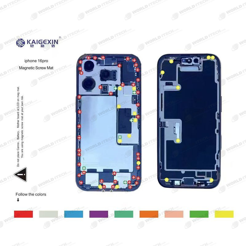 Patron magnétique aimanté guide range vis iPhone 16 Pro