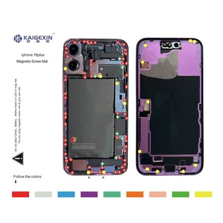 Patron magnétique aimanté guide range vis iPhone 16 Plus