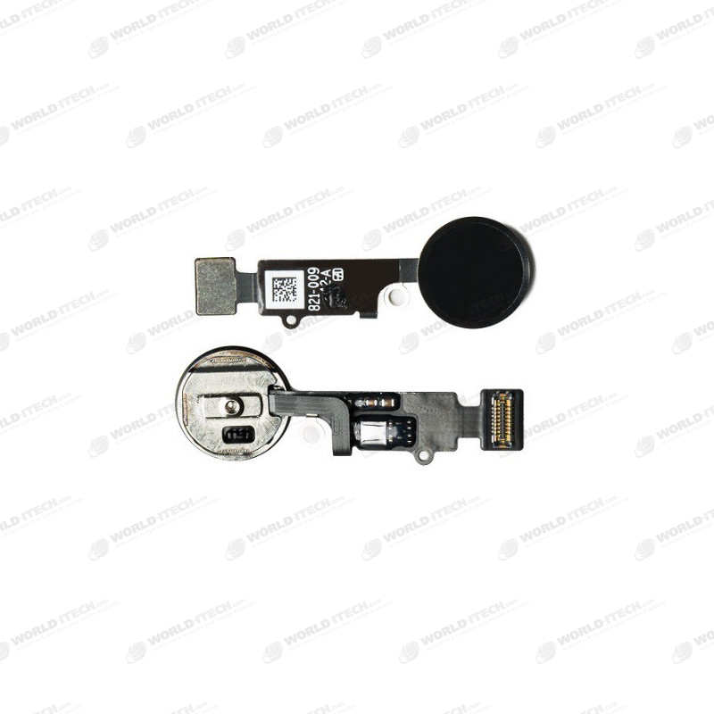 Bouton home complet avec nappe noir iPhone 7 / 7 Plus