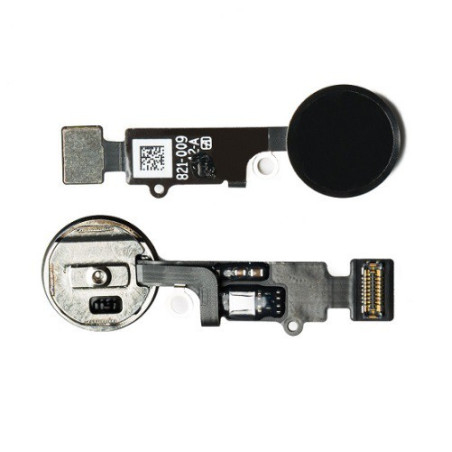 Bouton home complet avec nappe noir iPhone 7 / 7 Plus