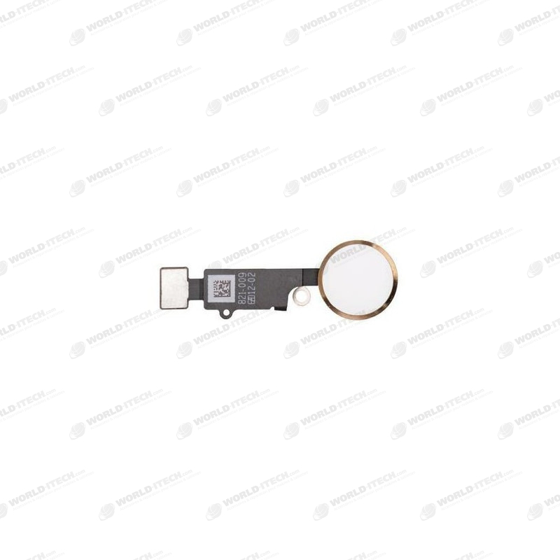 Bouton home complet blanc et or avec nappe  iPhone 7 / 7 Plus / 8 / 8 Plus
