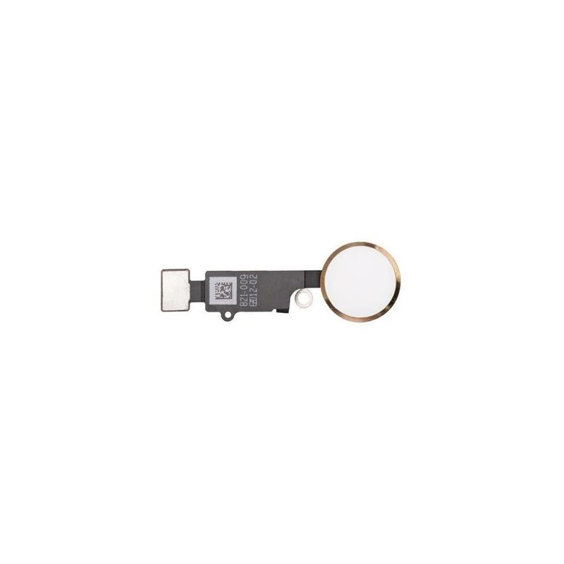 Bouton home complet blanc et or avec nappe  iPhone 7 / 7 Plus / 8 / 8 Plus