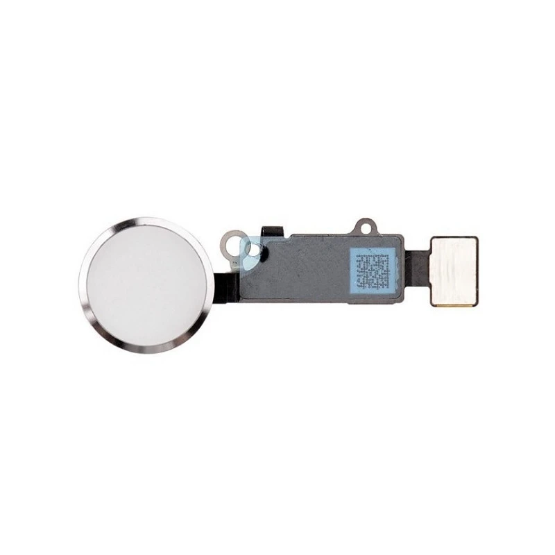Bouton home complet blanc et argent avec nappe  iPhone 7 / 7 Plus / 8 / 8 Plus