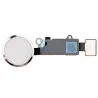Bouton home complet blanc et argent avec nappe  iPhone 7 / 7 Plus / 8 / 8 Plus