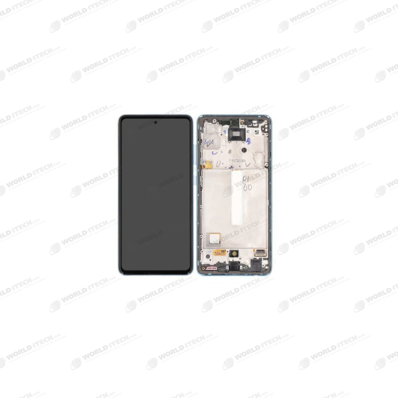 Ecran Bleu + Batterie OFFICIEL Samsung A52 4G / 5G GH82-25229B / GH82-25230B