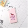 Coque silicone Peach rose boisson iPhone 7 Plus / 8 Plus