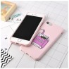 Coque silicone Peach rose boisson iPhone 7 / 8