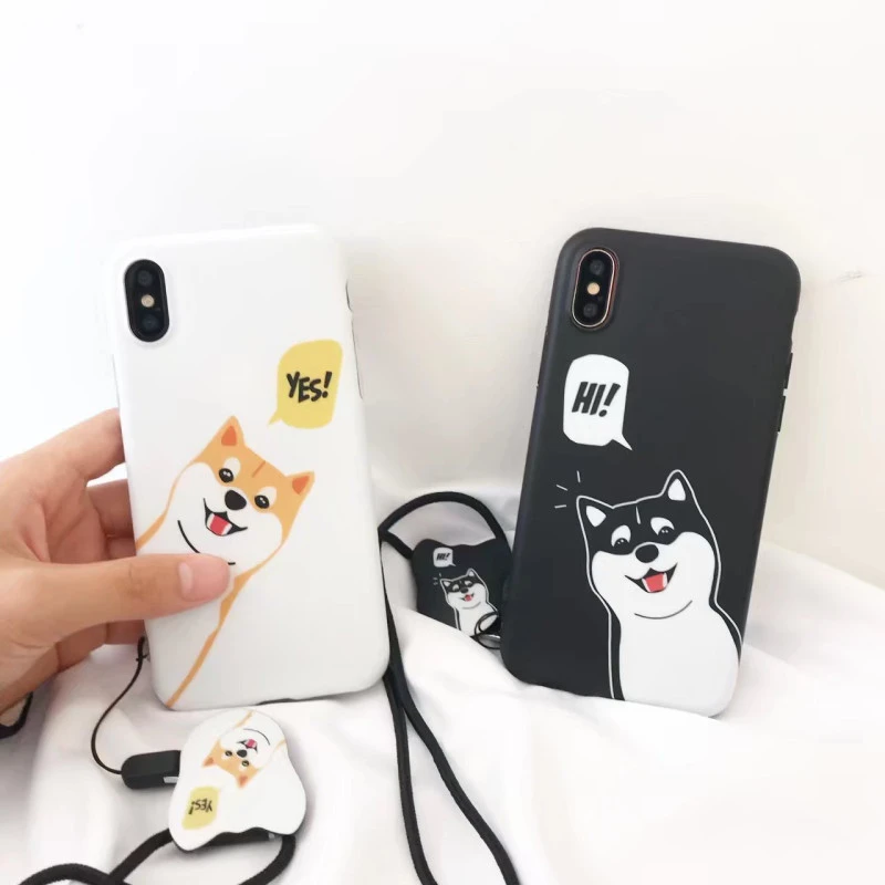 Coque silicone chien qui parle Shiba Inu iPhone 6 Plus / 6S Plus