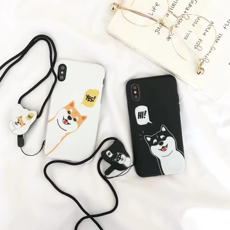 Coque silicone chien qui parle Shiba Inu iPhone 6 Plus / 6S Plus