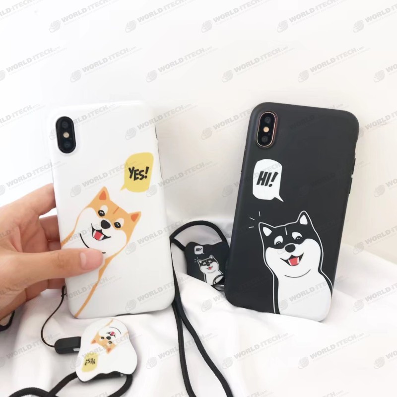 Coque silicone chien qui parle Shiba Inu iPhone 7 / iPhone 8