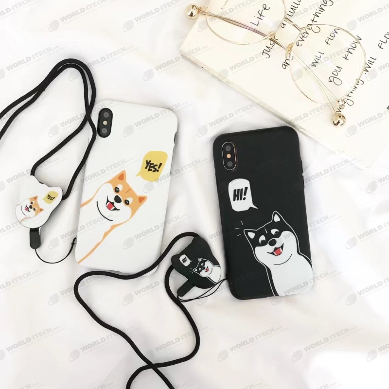 Coque silicone chien qui parle Shiba Inu iPhone 7 / iPhone 8