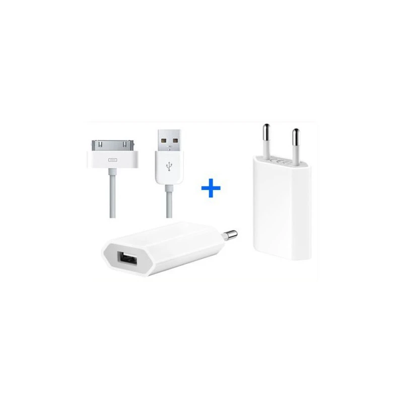 Charger, whiteOriginal, iPhone 3GS, 4G, 4S bundle