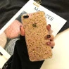 Coque silicone transparente style paillettes Or et Argent incrusté iPhone 6 / 6S