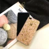 Coque silicone transparente style paillettes Or et Argent incrusté iPhone 6 / 6S