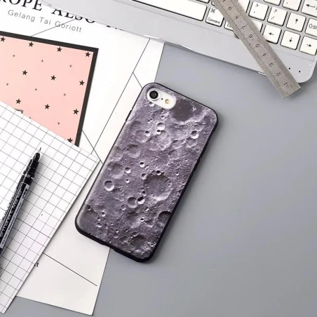 Coque silicone surface de la lune iPhone 7 Plus / 8 Plus