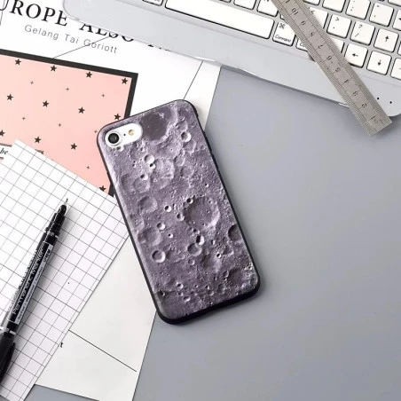 Coque silicone surface de la lune iPhone 7 Plus / 8 Plus