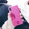 Coque silicone Studded style cloué iPhone 7 Plus / 8 Plus noir, argent, rouge, or et violet 3D