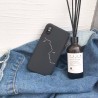 Coque silicone noir dessin visage double face N1 iPhone 7 Plus / 8 Plus
