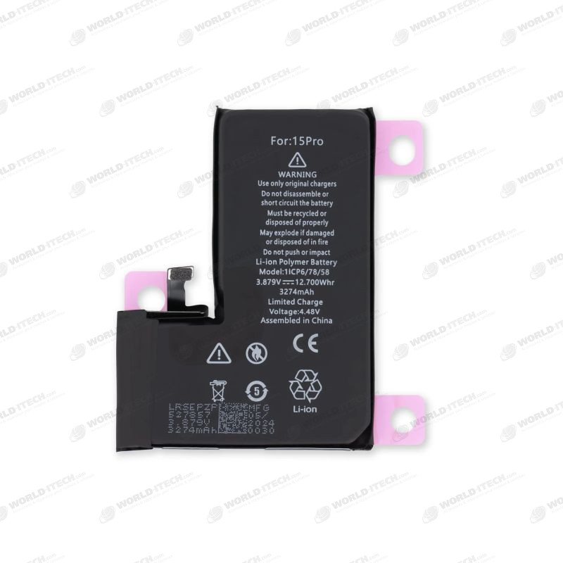 Batterie iPhone 15 Pro - Premium (Ti) + Outils Offerts