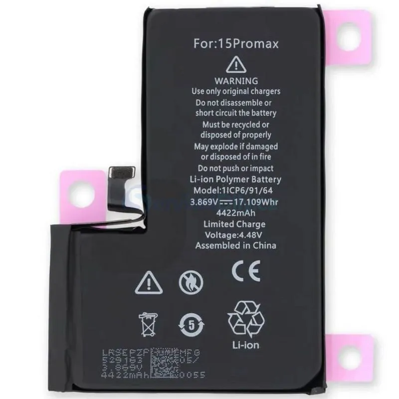 Batterie iPhone 15 Pro Max - Premium (Ti) + Outils Offerts