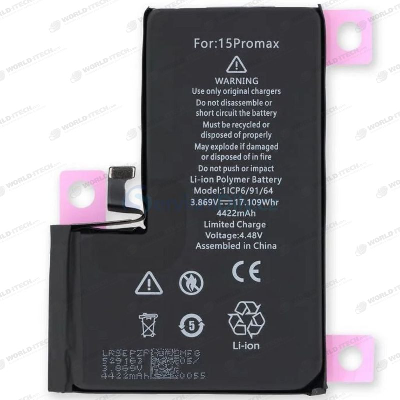 Batterie iPhone 15 Pro Max - Premium (Ti) + Outils Offerts