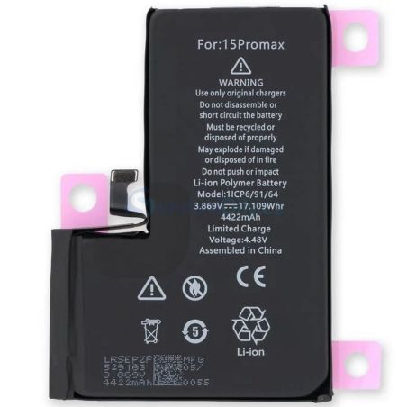 Batterie iPhone 15 Pro Max - Premium (Ti) + Outils Offerts