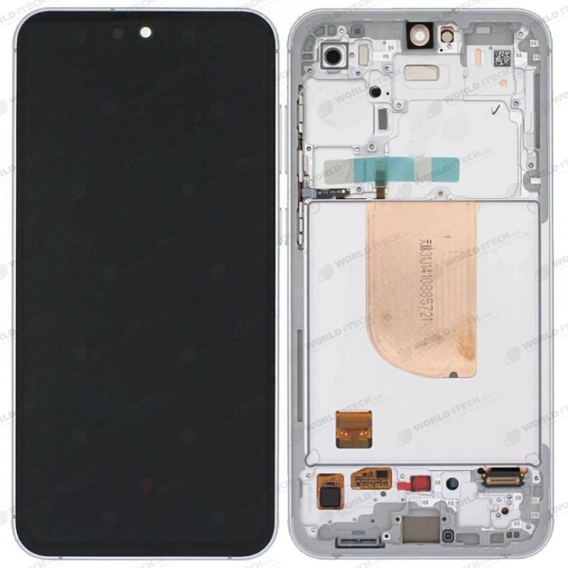 Ecran + Chassis Blanc Samsung S23 FE OFFICIEL S711B