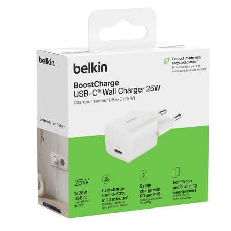 Chargeur rapide secteur USB-C 25W Belkin